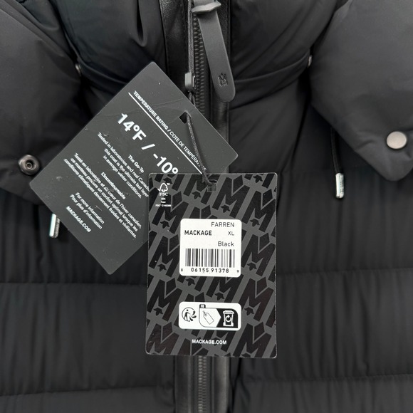 NWT Mackage FARREN Agile-360 Down Coat with Removable Hood $990 Size XL - Picture 10 of 16